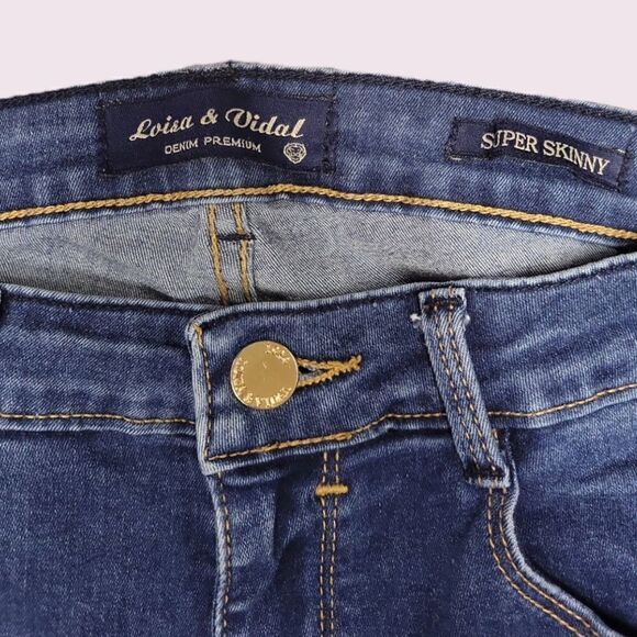 Loisa & Vidal Premium Denim Women's Super Skinny Stretch Jeans Size 5 - Picture 4 of 7